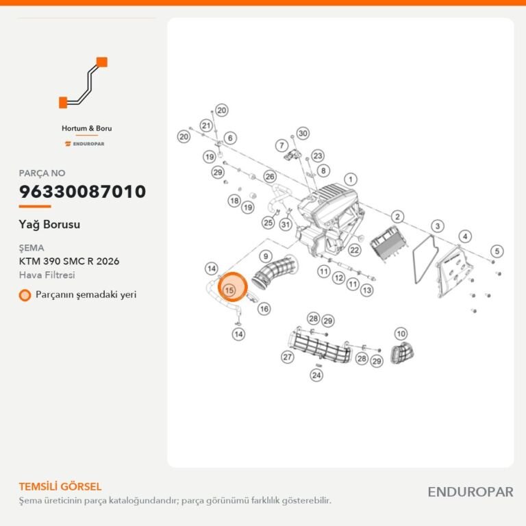 Yağ Borusu 96330087010 parça şeması