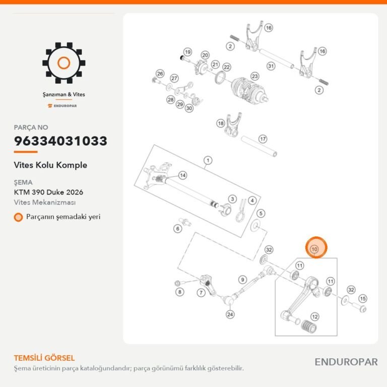 Vites Kolu Komple 96334031033 parça şeması