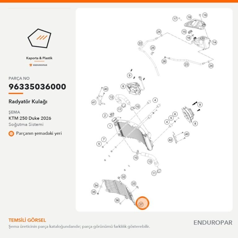 Radyatör Kulağı 96335036000 parça şeması
