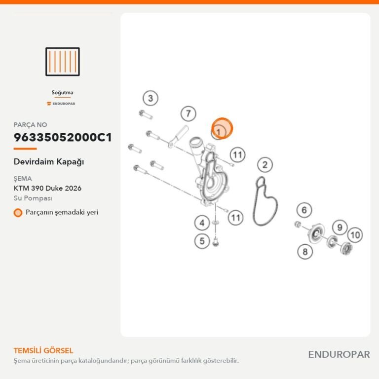 Devirdaim Kapağı 96335052000C1 parça şeması
