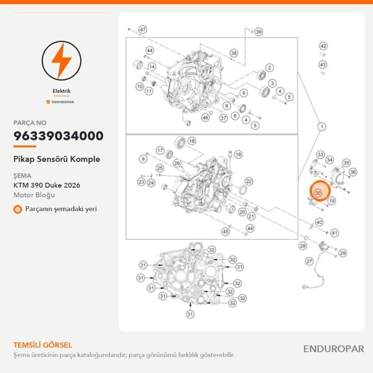 Pikap Sensörü Komple 96339034000 parça şeması