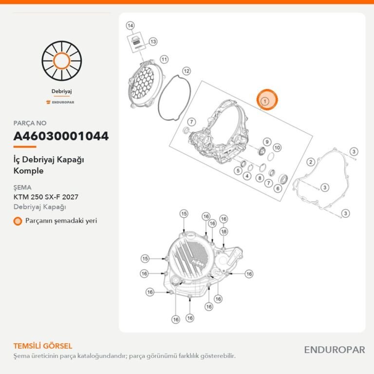 İç Debriyaj Kapağı Komple A46030001044 parça şeması