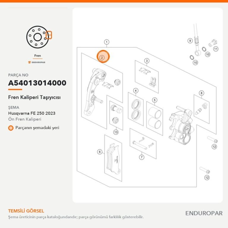 Fren Kaliperi Taşıyıcısı A54013014000 parça şeması