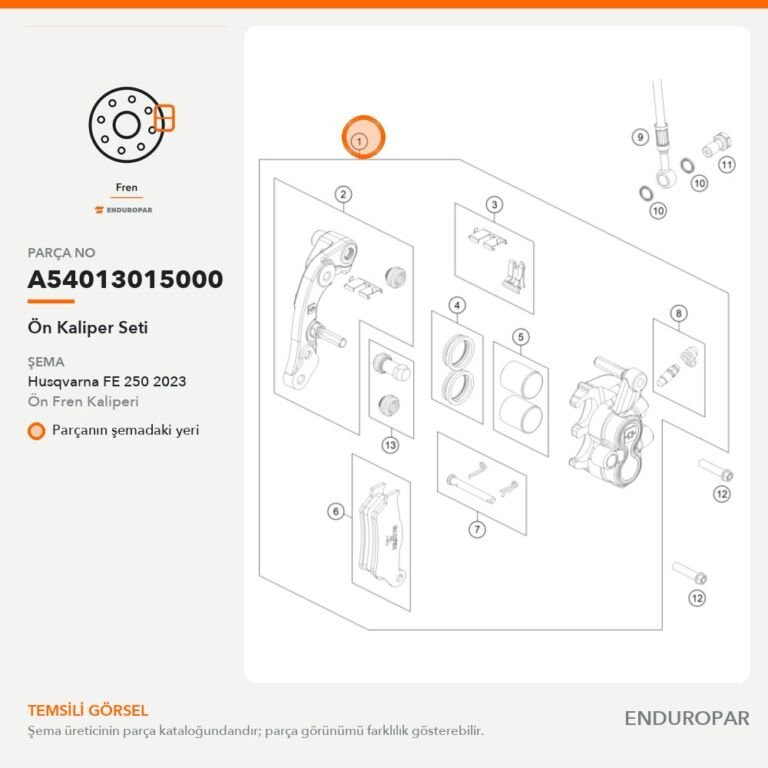 Ön Kaliper Seti A54013015000 parça şeması
