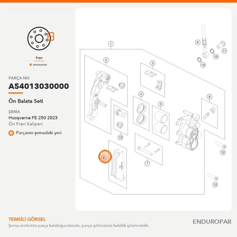 Ön Balata Seti A54013030000 parça şeması