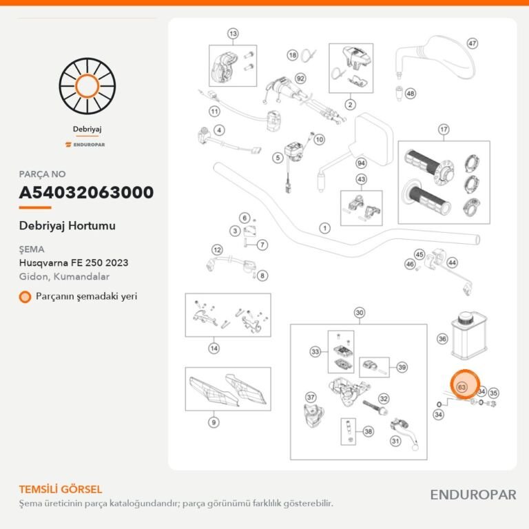 Debriyaj Hortumu A54032063000 parça şeması