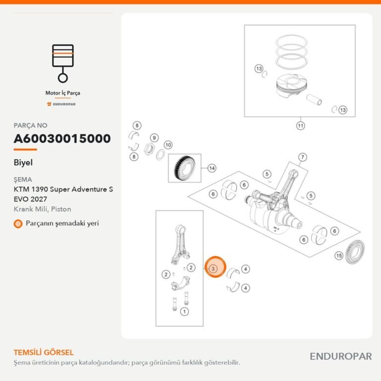 Biyel A60030015000 parça şeması