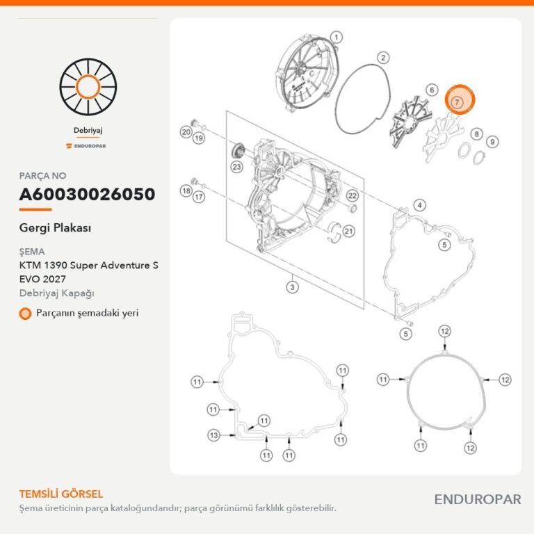 Gergi Plakası A60030026050 parça şeması