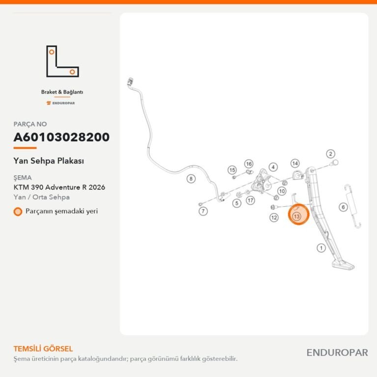 Yan Sehpa Plakası A60103028200 parça şeması