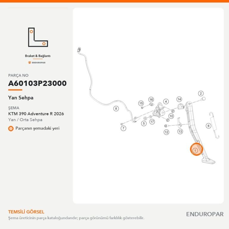 Yan Sehpa A60103P23000 parça şeması