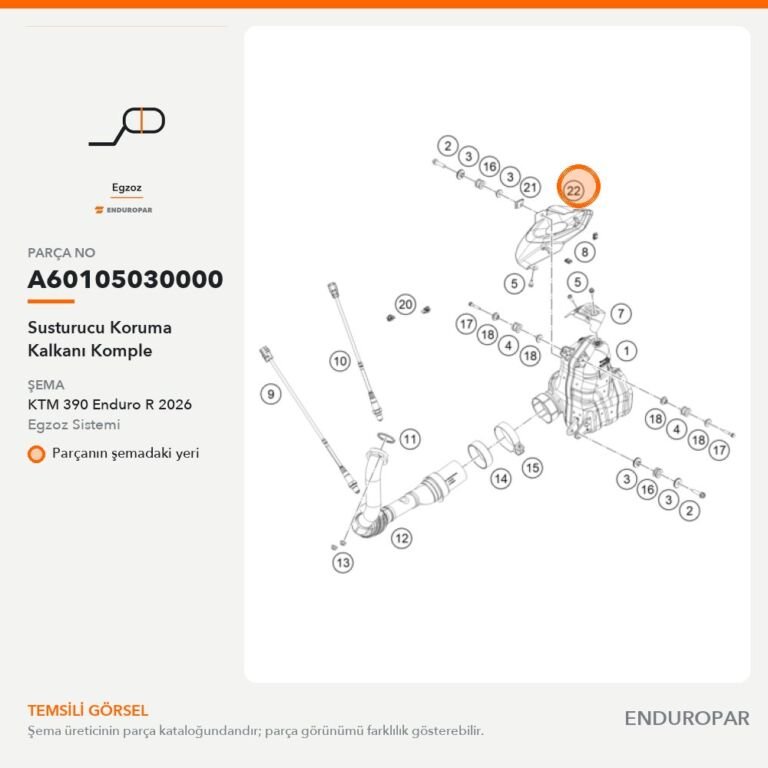 Susturucu Koruma Kalkanı Komple A60105030000 parça şeması