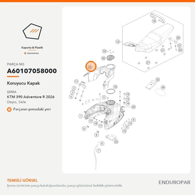 Koruyucu Kapak A60107058000 parça şeması