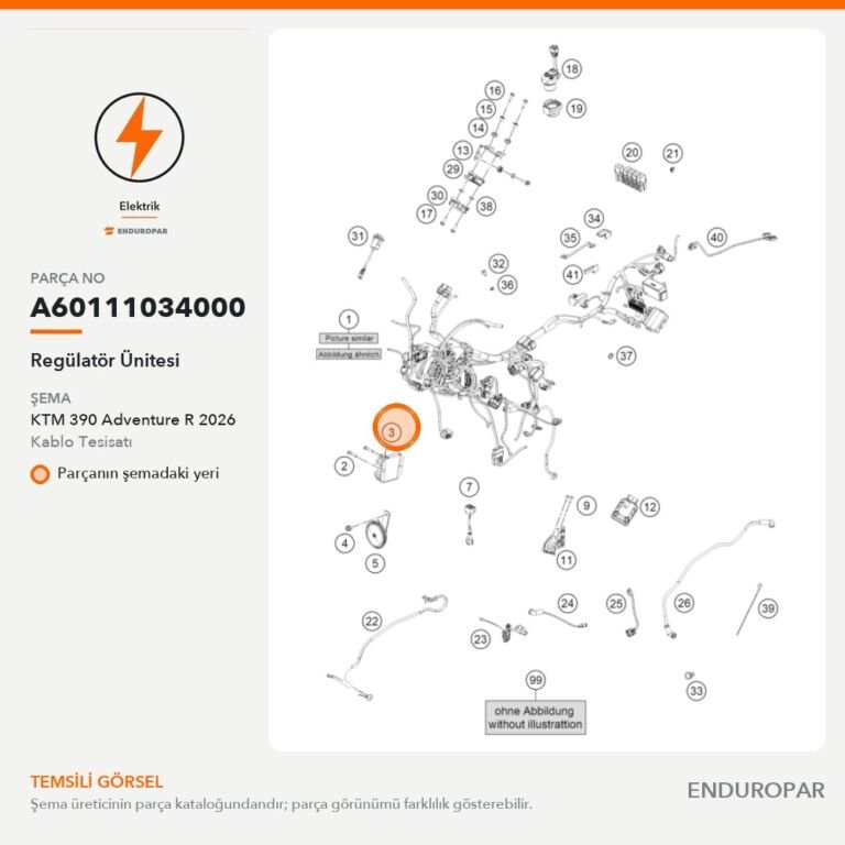 Regülatör Ünitesi A60111034000 parça şeması