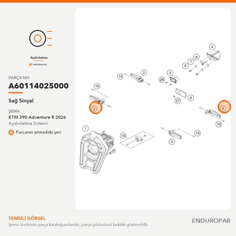Sağ Sinyal A60114025000 parça şeması