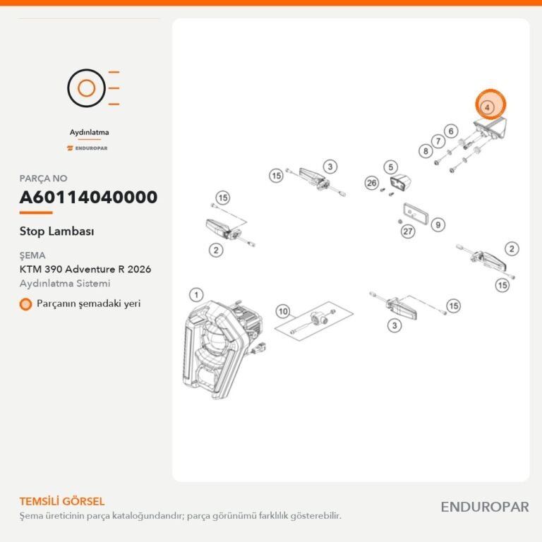Stop Lambası A60114040000 parça şeması