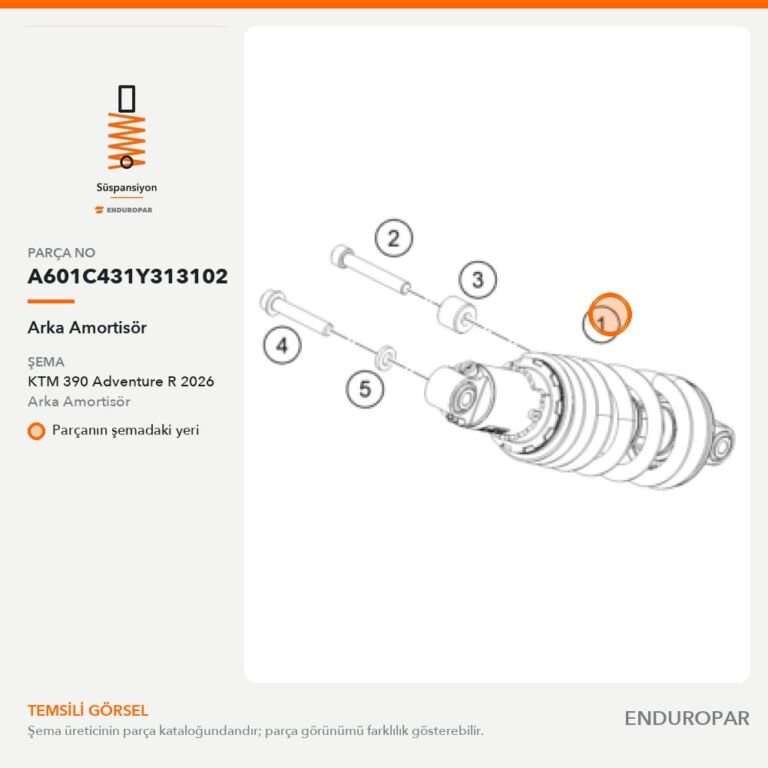 Arka Amortisör A601C431Y313102 parça şeması