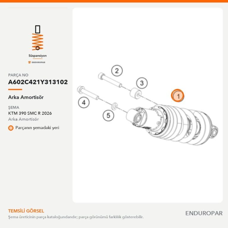 Arka Amortisör A602C421Y313102 parça şeması
