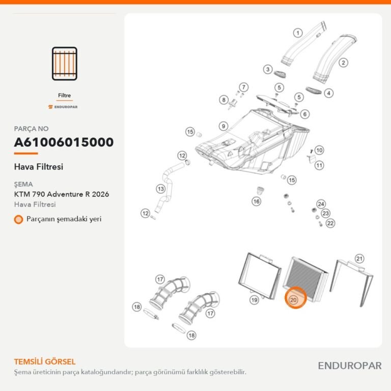 Hava Filtresi A61006015000 parça şeması