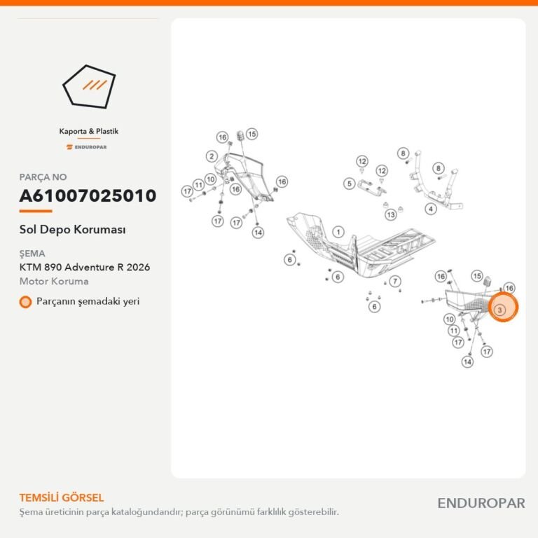 Sol Depo Koruması A61007025010 parça şeması