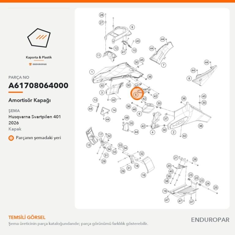 Amortisör Kapağı A61708064000 parça şeması