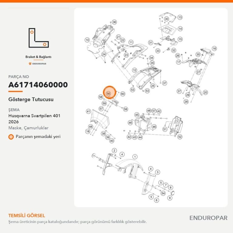 Gösterge Tutucusu A61714060000 parça şeması