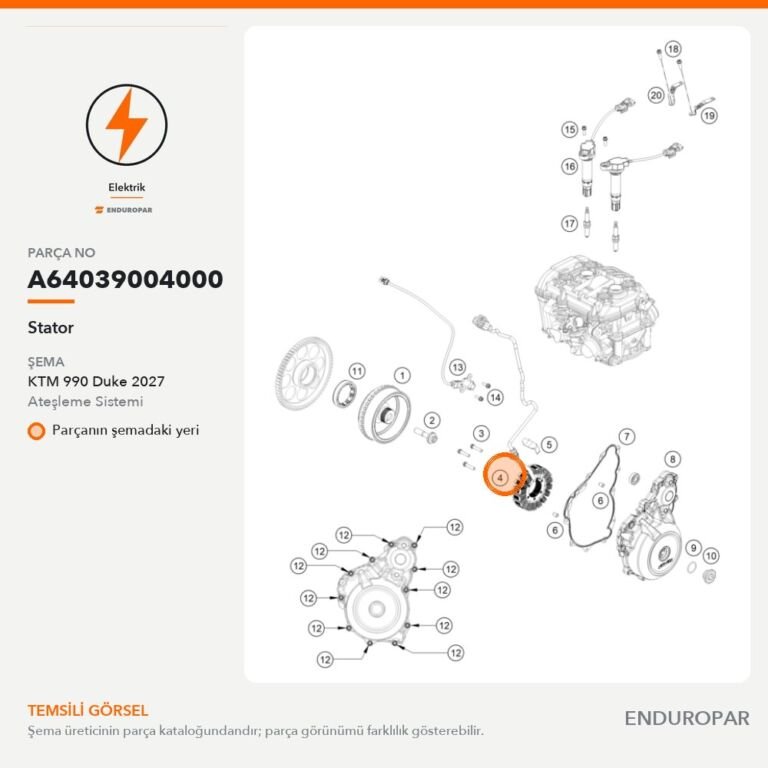 Stator A64039004000 parça şeması