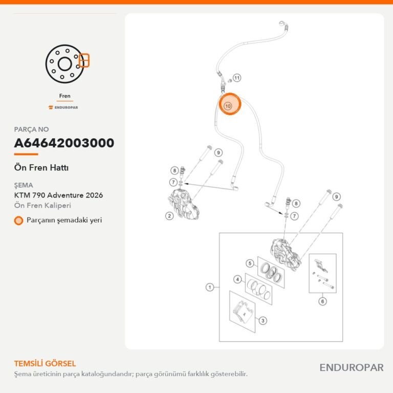 Ön Fren Hattı A64642003000 parça şeması