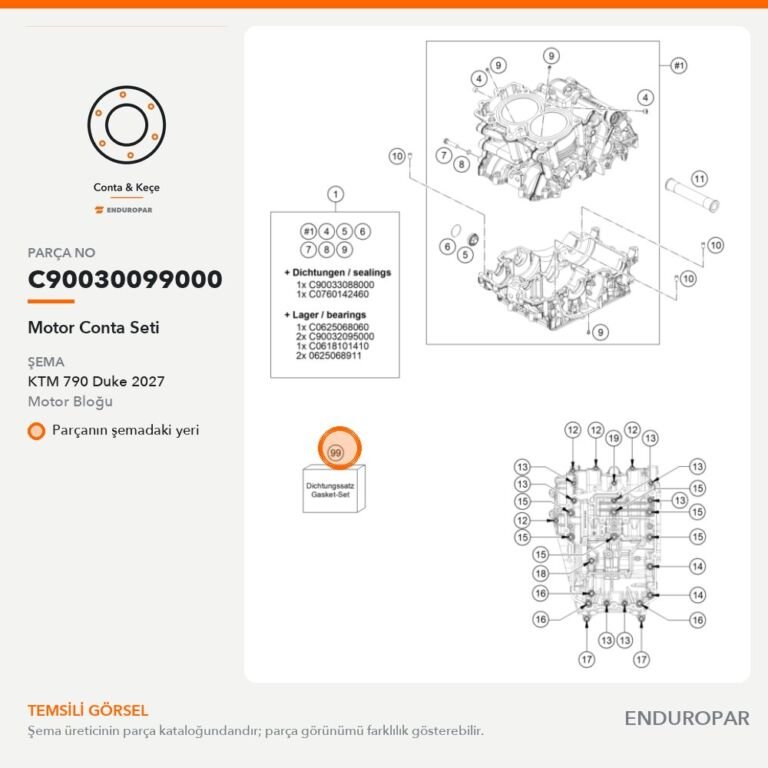 Motor Conta Seti C90030099000 parça şeması