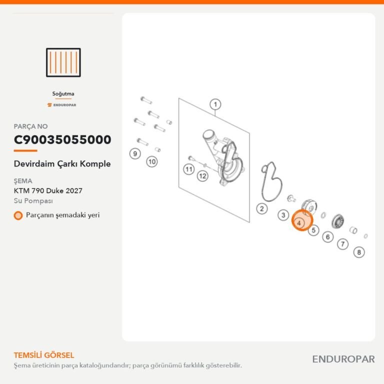 Devirdaim Çarkı Komple C90035055000 parça şeması