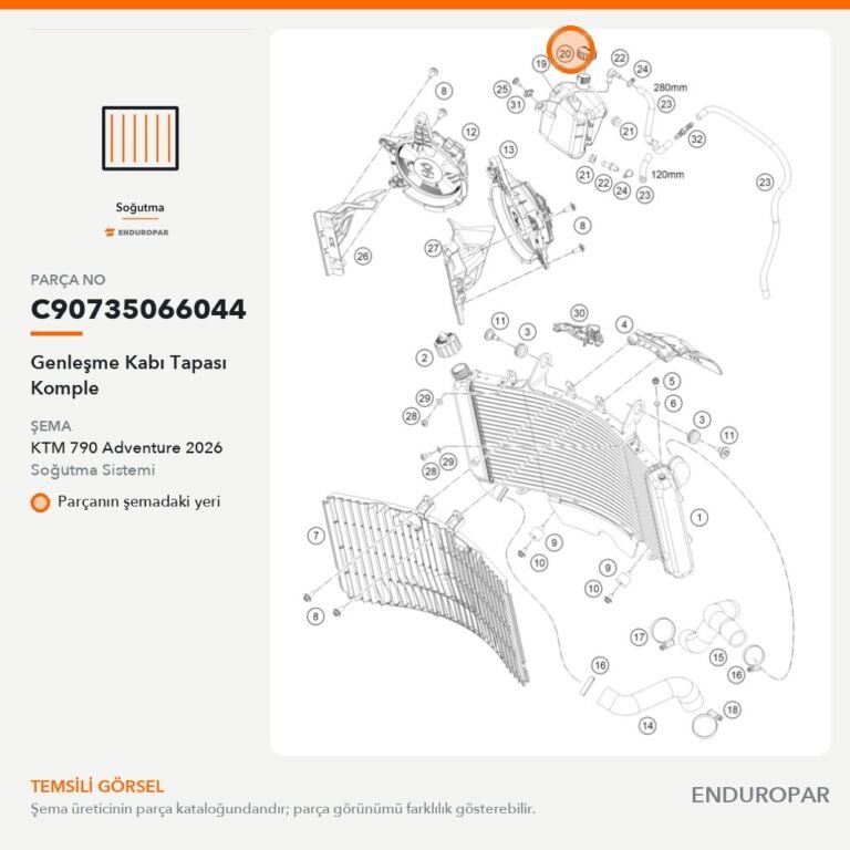 Genleşme Kabı Tapası Komple C90735066044 parça şeması