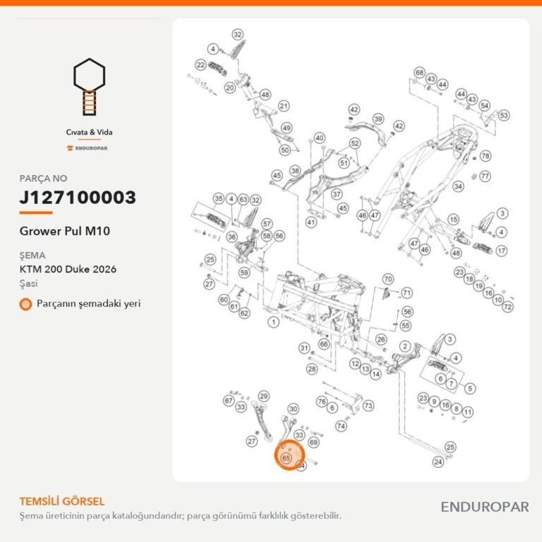 Grower Pul M10 J127100003 parça şeması