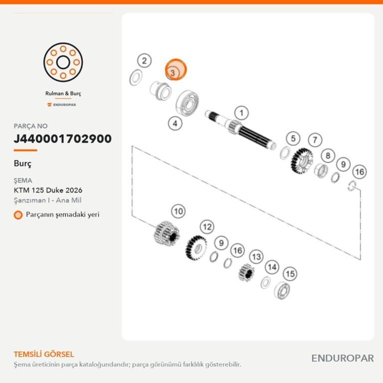 Burç J440001702900 parça şeması