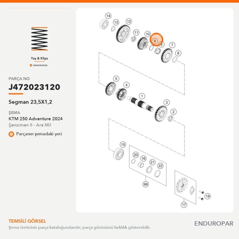 Segman 23,5X1,2 J472023120 parça şeması