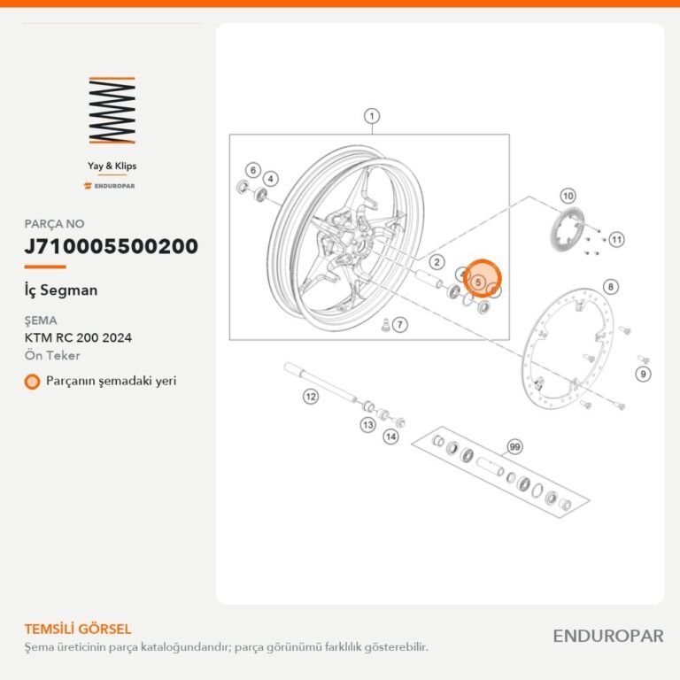 İç Segman J710005500200 parça şeması