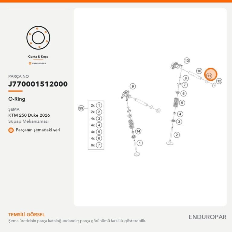 O-Ring J770001512000 parça şeması
