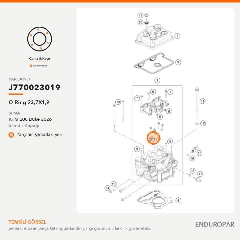 O-Ring 23,7X1,9 J770023019 parça şeması