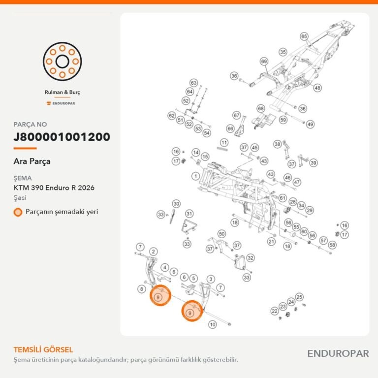 Ara Parça J800001001200 parça şeması