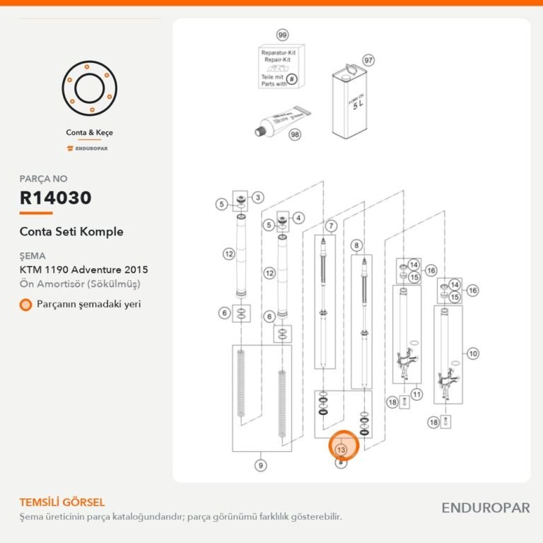 Conta Seti Komple R14030 parça şeması